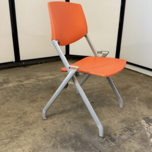 Allsteel stationary nesting chair in orange.