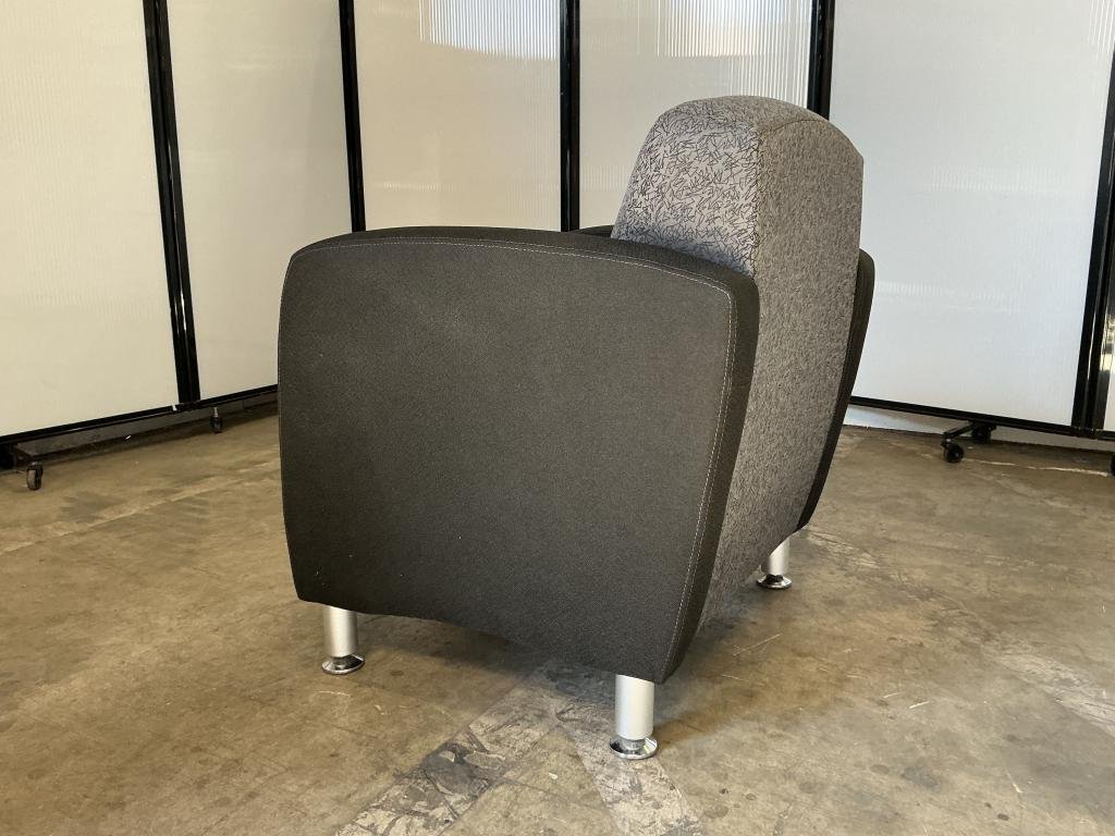 Highpoint Grey and Black Lounge Chair