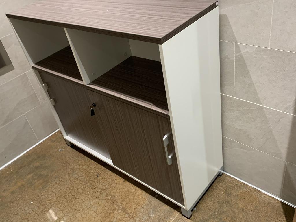 Boss Storage Cabinet - Driftwood & White