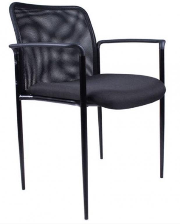 Boss stackable Mesh Guest Black Guest Chair