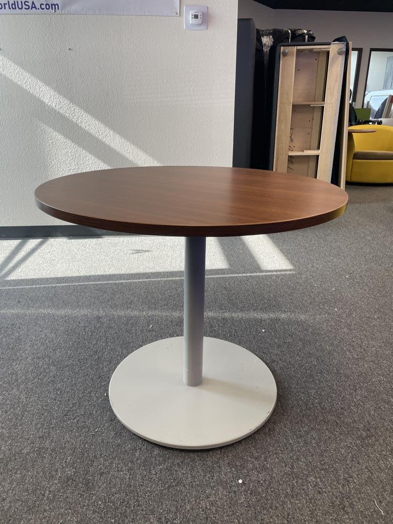 Steelcase Medium Tone Round Lounge Table