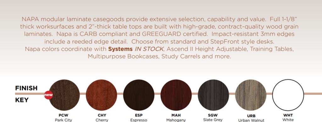 Walnut 6x3 Executive Desk 2 PED IN 6 finishes
