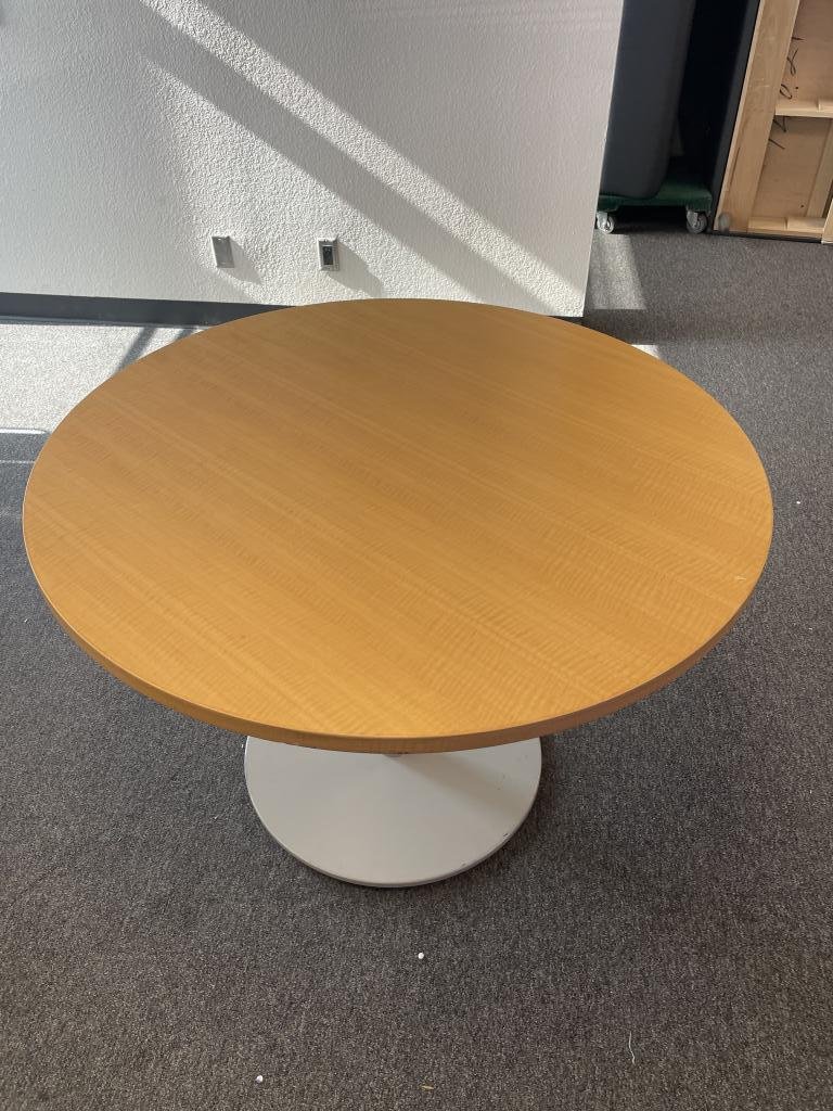 Steelcase Medium Tone Round Lounge Table