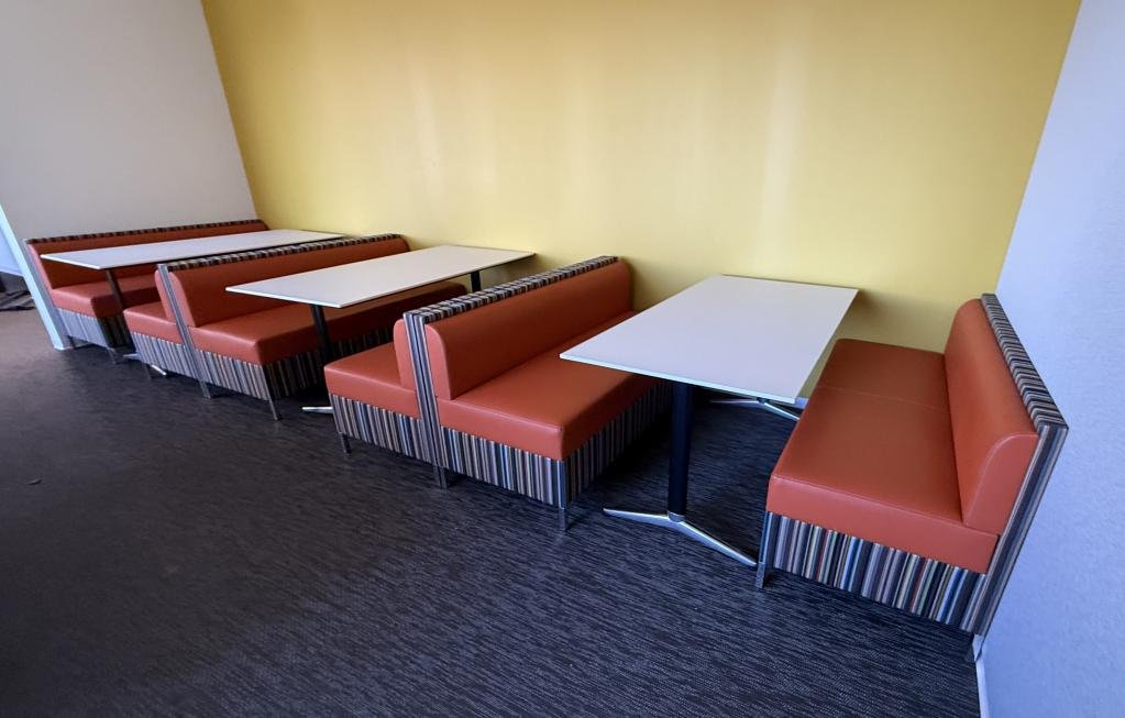 Allsteel 5ft bench banquet seats like new