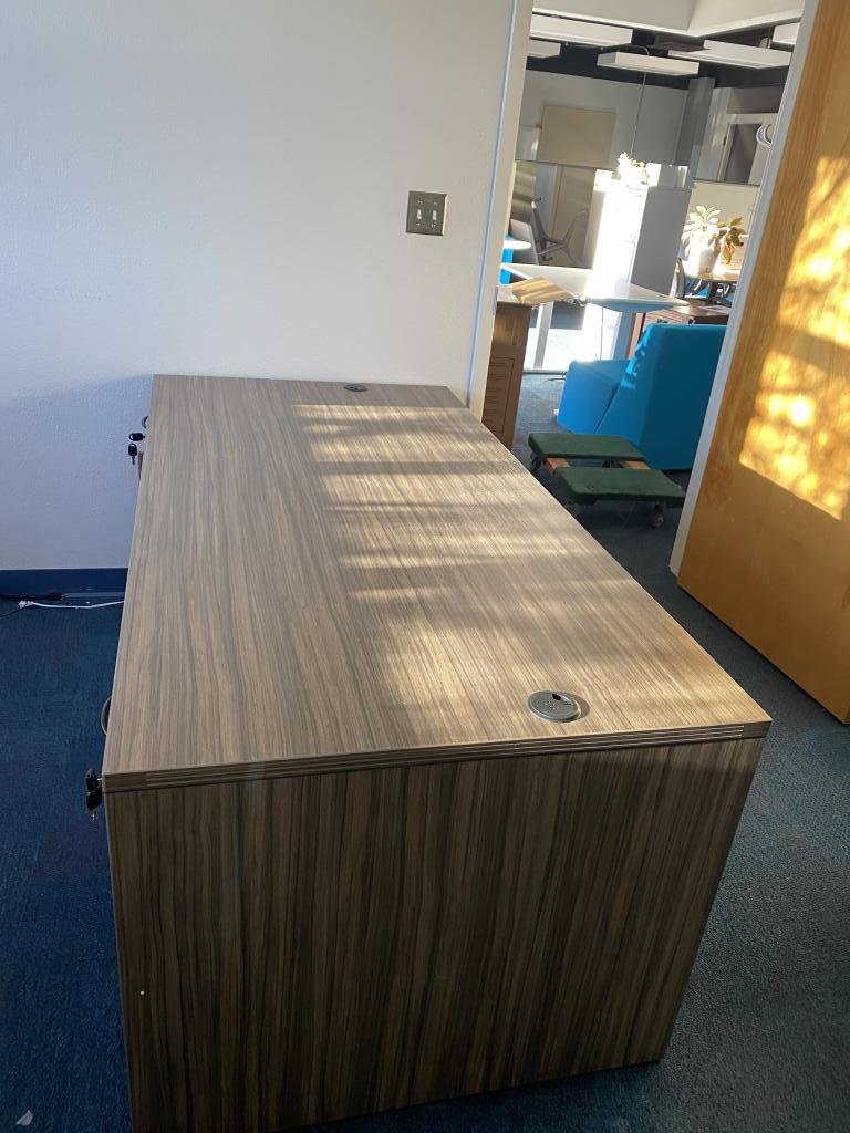 Walnut 6x3 Executive Desk 2 PED IN 6 finishes