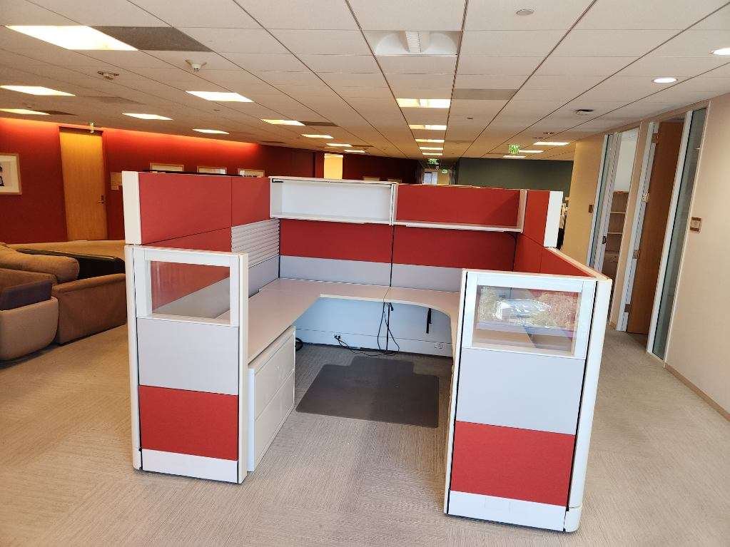 Herman Miller Ethospace W/Glass RED-GREY 70"/54"T ANY SIZE