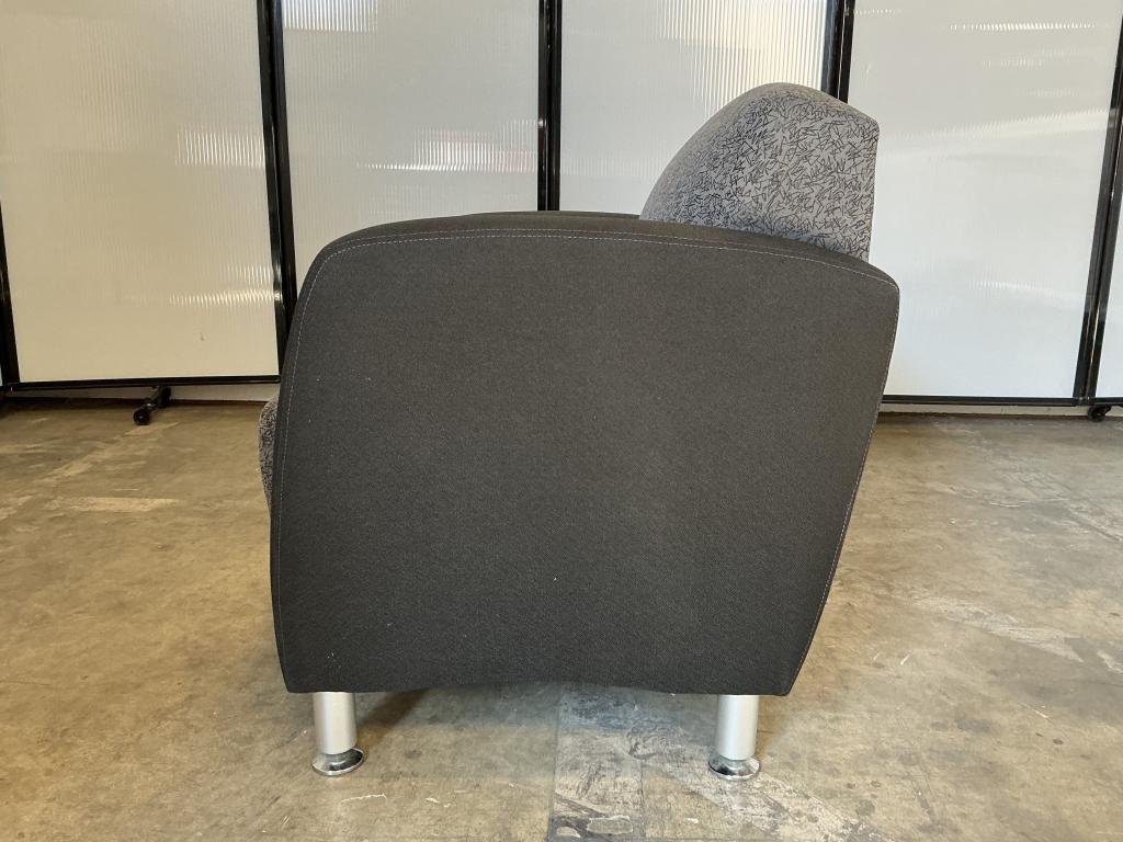 Highpoint Grey and Black Lounge Chair