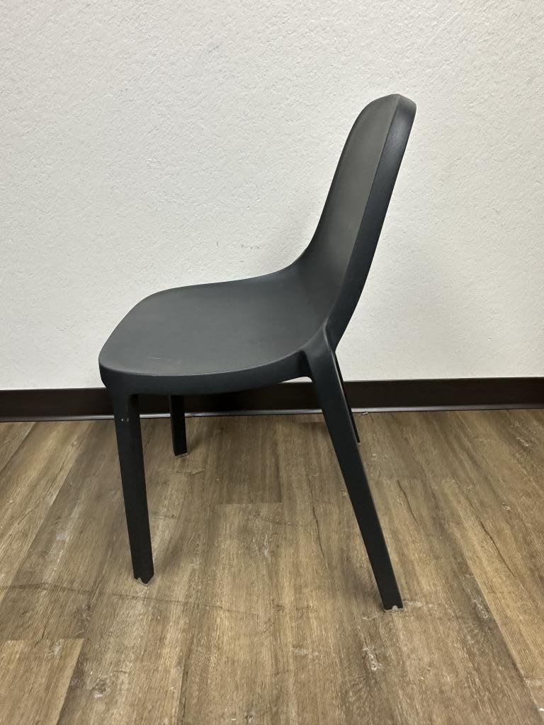 Emaco & Starck black stacking guest chair