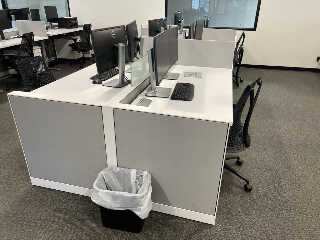 Knoll Silver Height Adjustable Desk 5'x30"