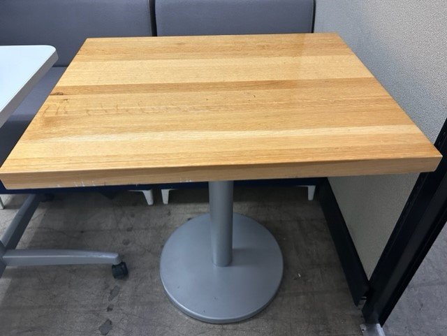30x24 Wood Block Steelcase Table