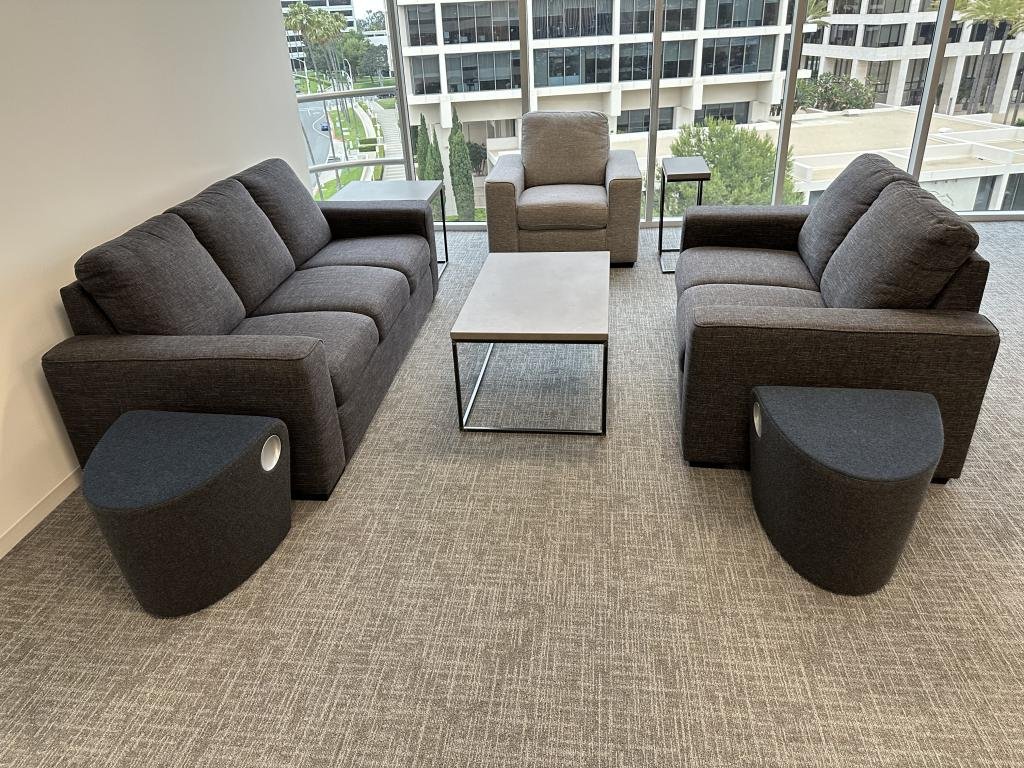 Living Spaces Grey & Neutral 3 piece set