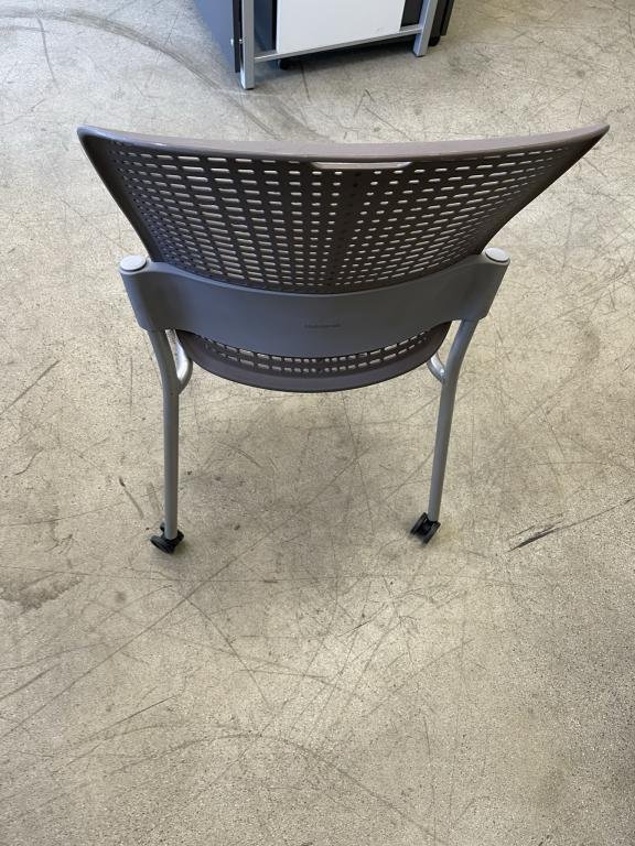 Humanscale neutral stacking chairs on casters