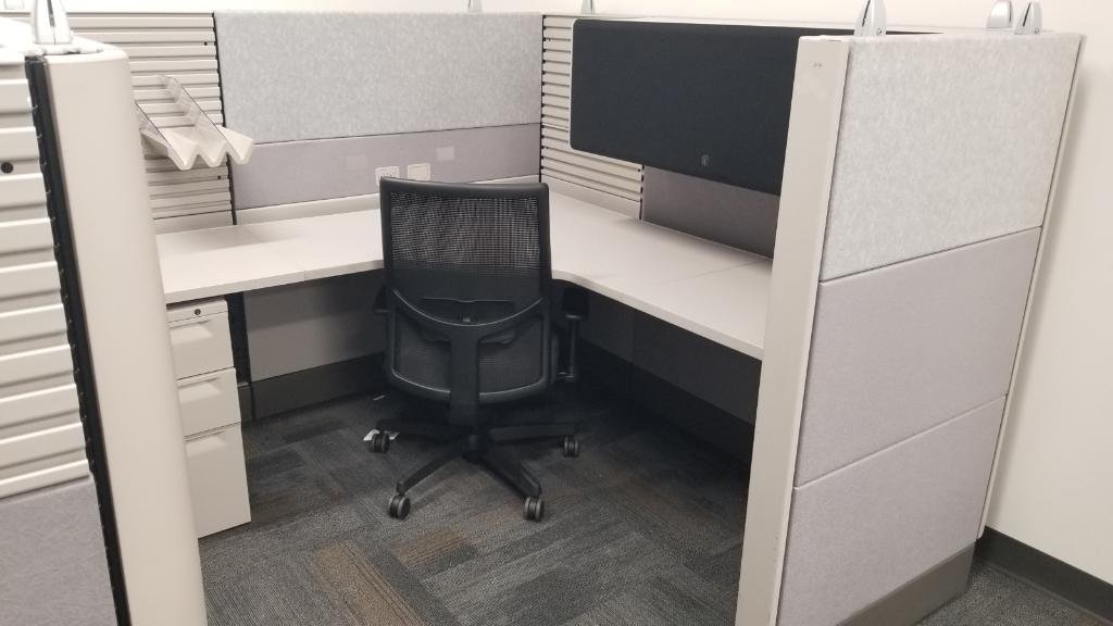 6'x6'x54" Ethospace Metal Grey Tile Neutrals
