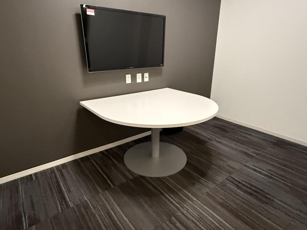 Allsteel 54inWx48inD White Top Collab Table