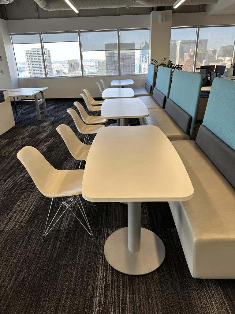 Allsteel 60'x30" Boat Shape Meeting Table