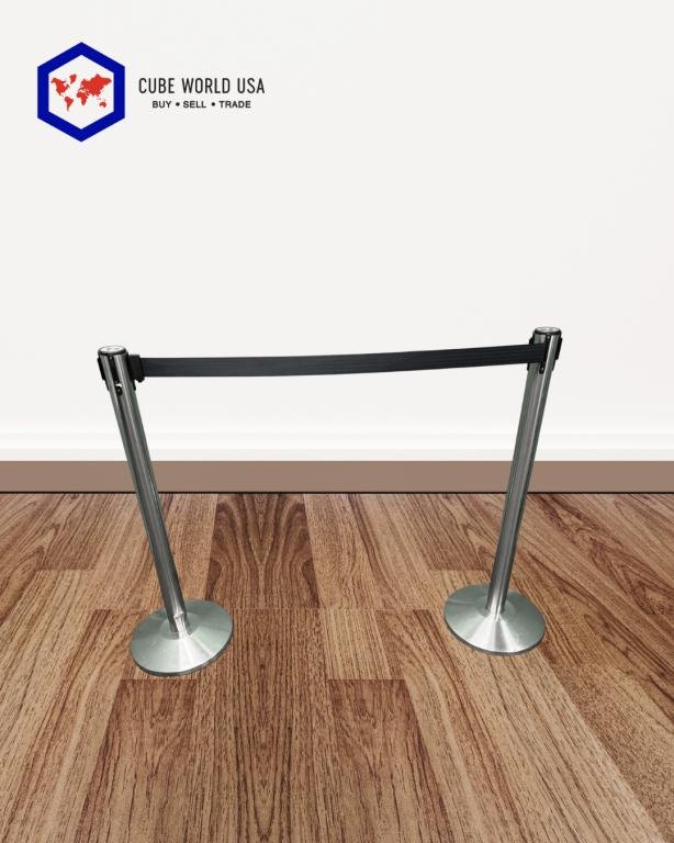 Queue Solutions Crowd Control Chrome & Black
