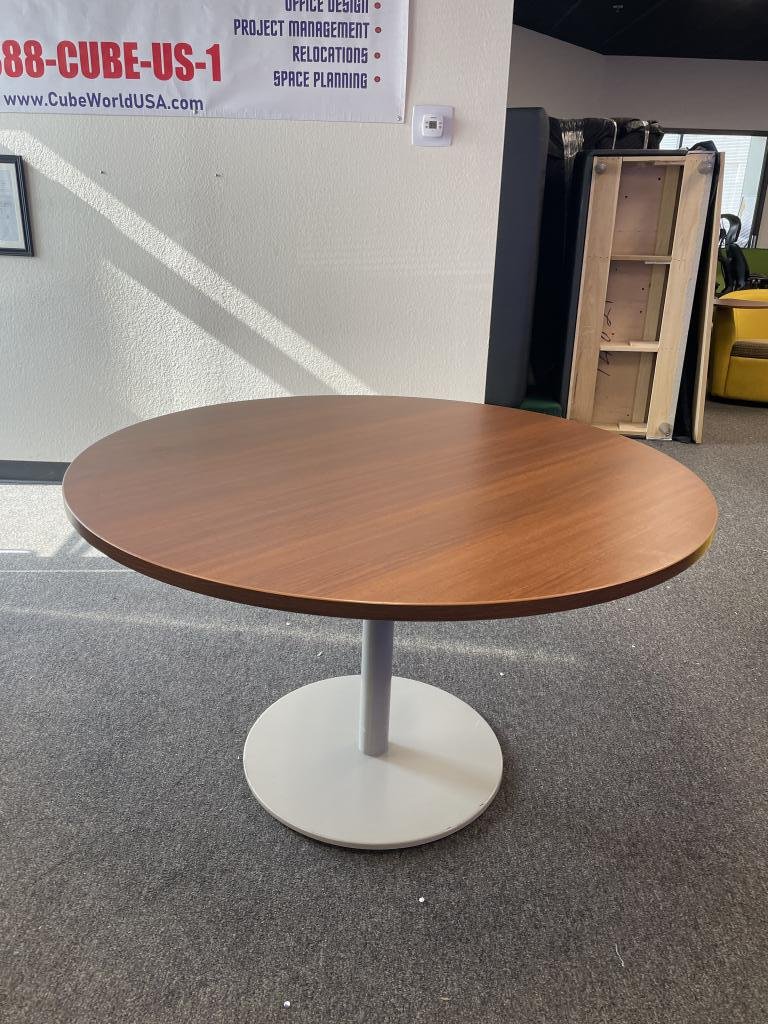Steelcase Medium Tone Round Lounge Table