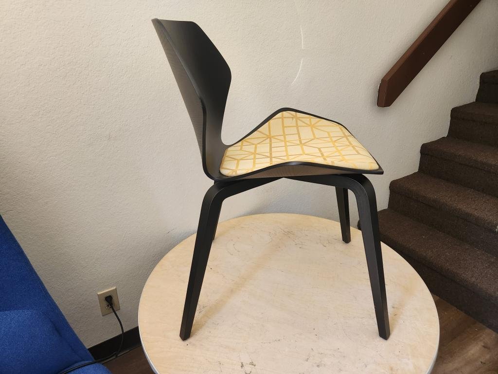 Davis Ginko Collection black and gold Chair