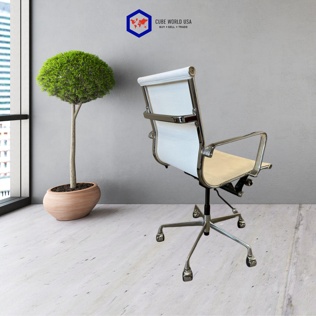 Eames Inspired High Quality White Mesh Chair
