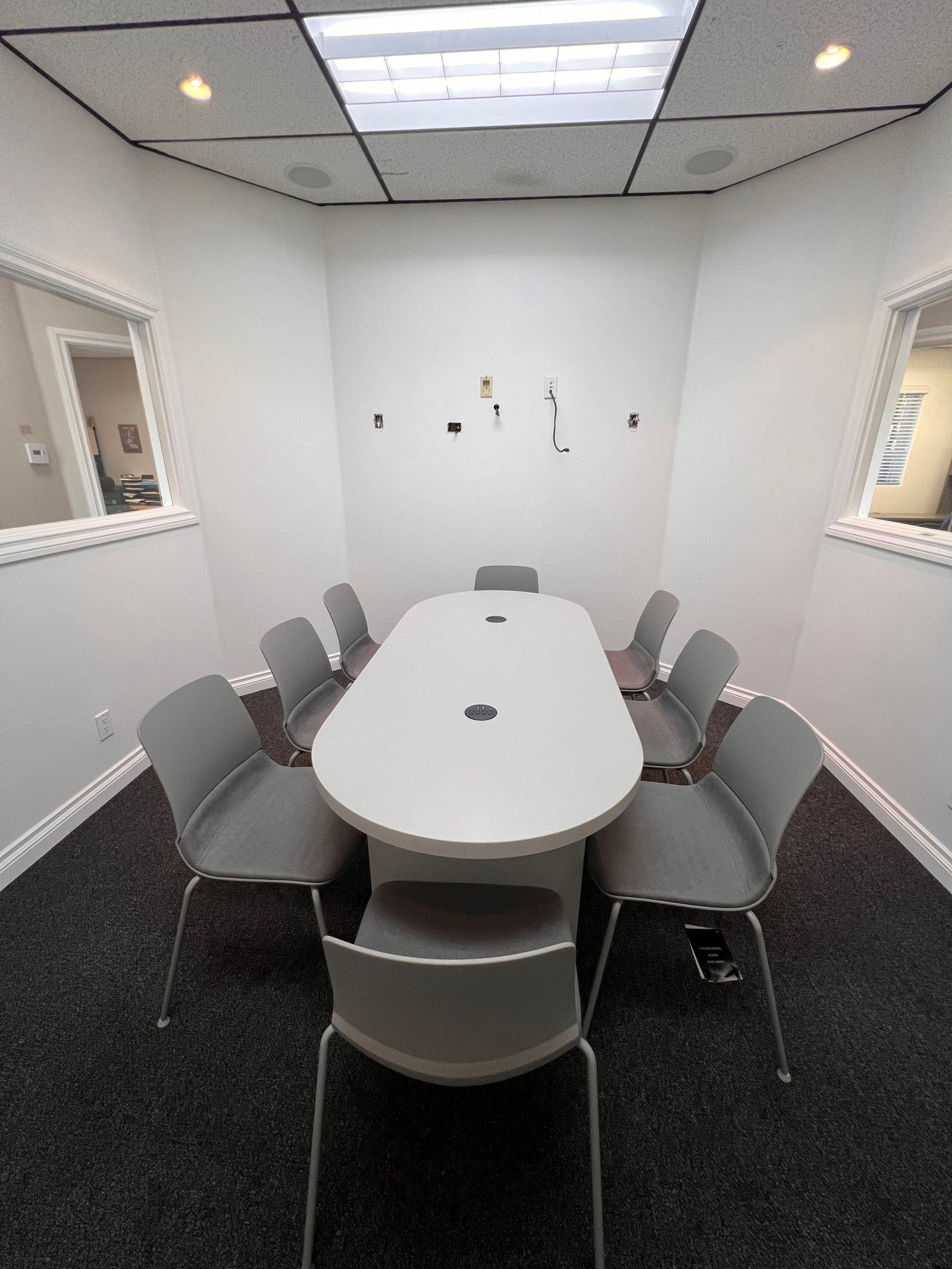 OFS White Powered Conference Table 8’, 10’ or 12’