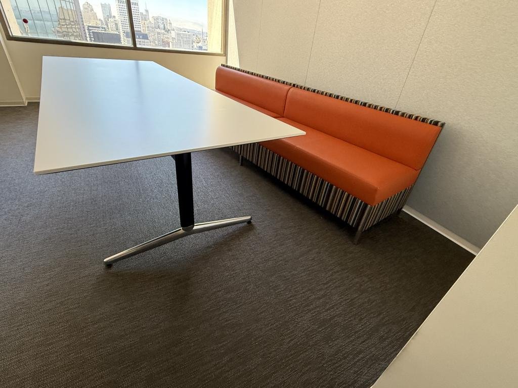 Allsteel 5ft bench banquet seats like new