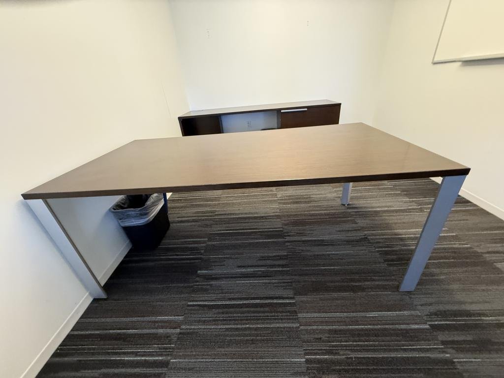 Allsteel Executive Desk 6x3 & 7x2 Credenza