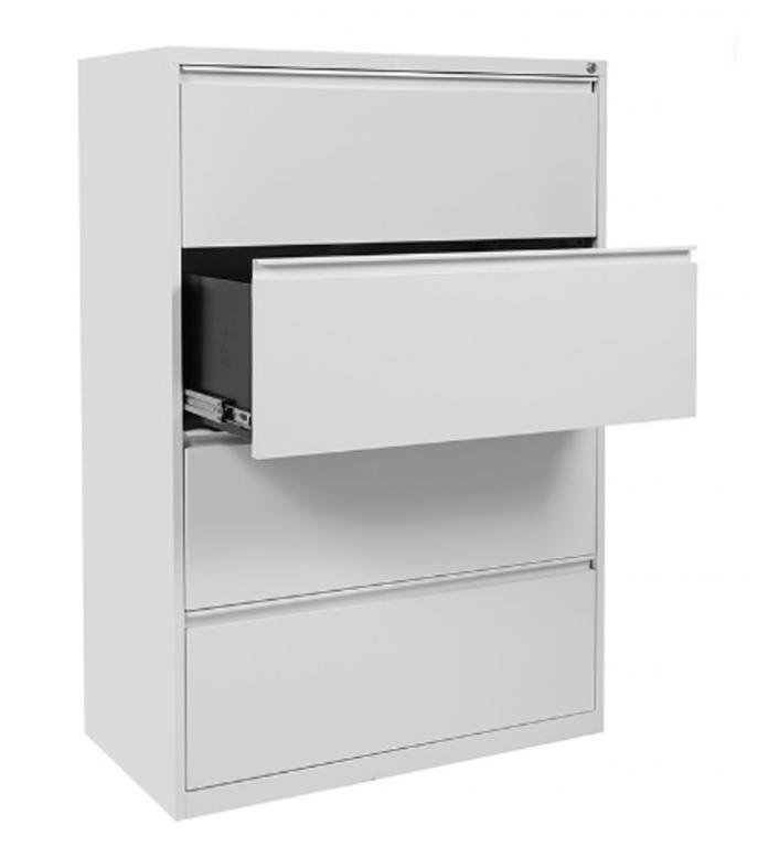 OFS 36 inch wide 4 drawer Lateral File in 3 finishes