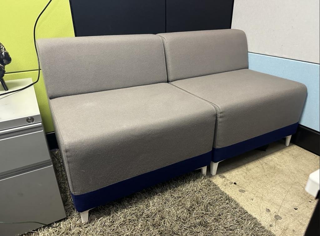 Steelcase Grey Modular Sofa Lounge
