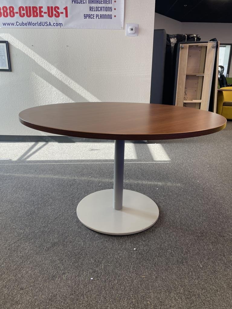 Steelcase Medium Tone Round Lounge Table