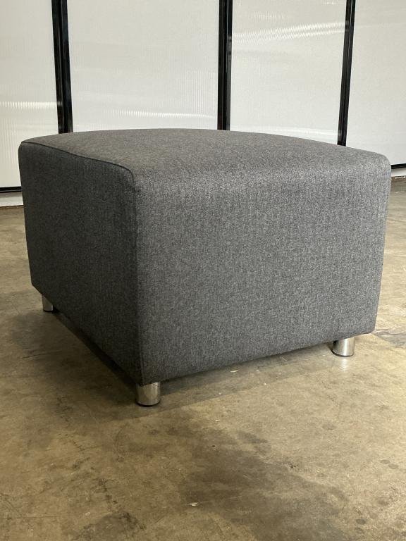 Hon Light Grey Ottoman 18.5inT x 28inW