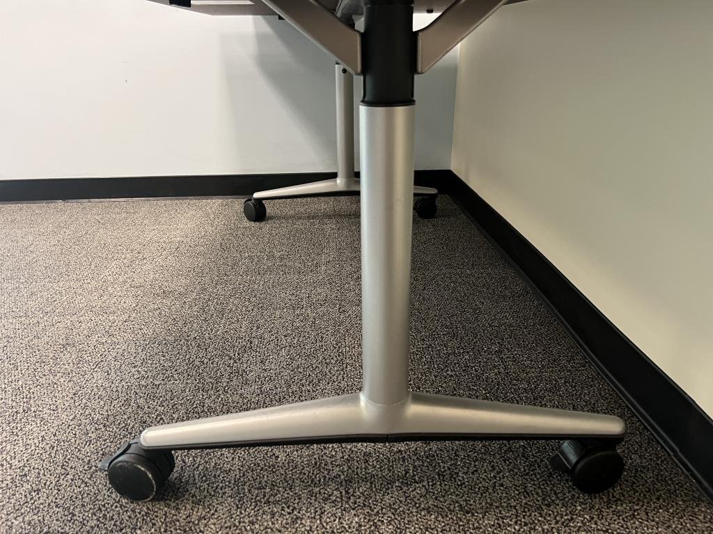 Steelcase Coalesse 72"x30" White Mobile Table