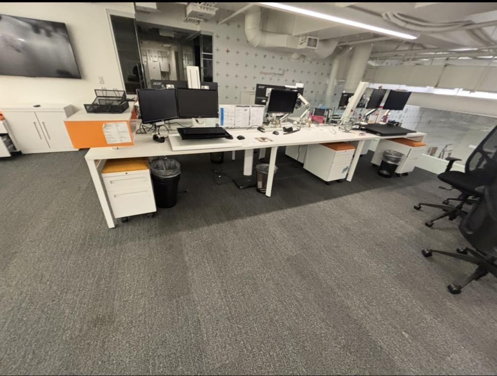 Allsteel Glass Benching Stations Loaded 60x30