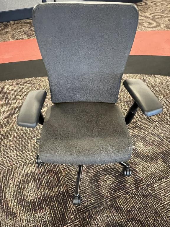 Haworth Zody Chair W/Cover Black and Charcoal