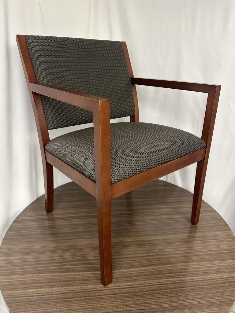 OFS Cherry and Neutral Guest Chair Veneer