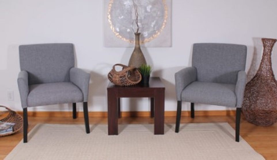 Boss Grey Box Guest Chair with black base