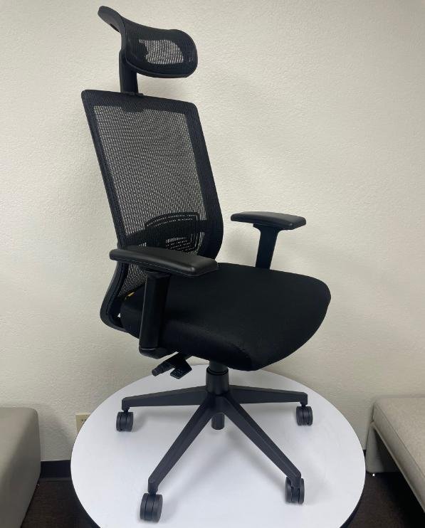 BOSS Mesh Chair W/Headrest & Memory Foam Seat