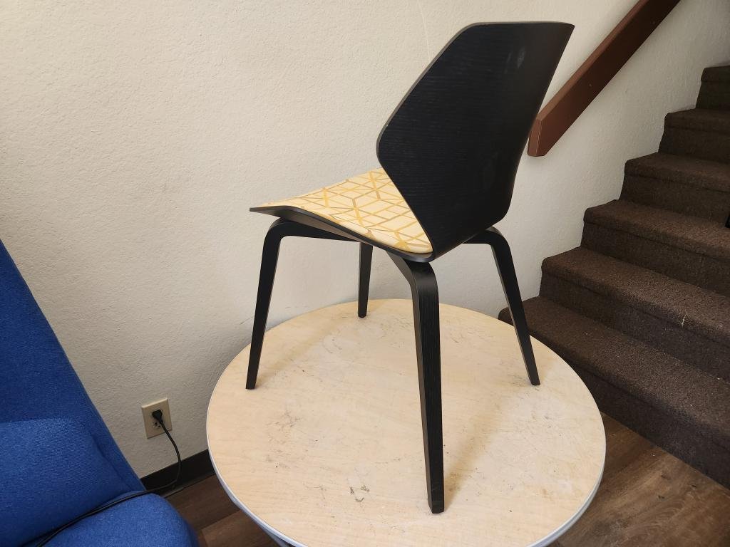 Davis Ginko Collection black and gold Chair