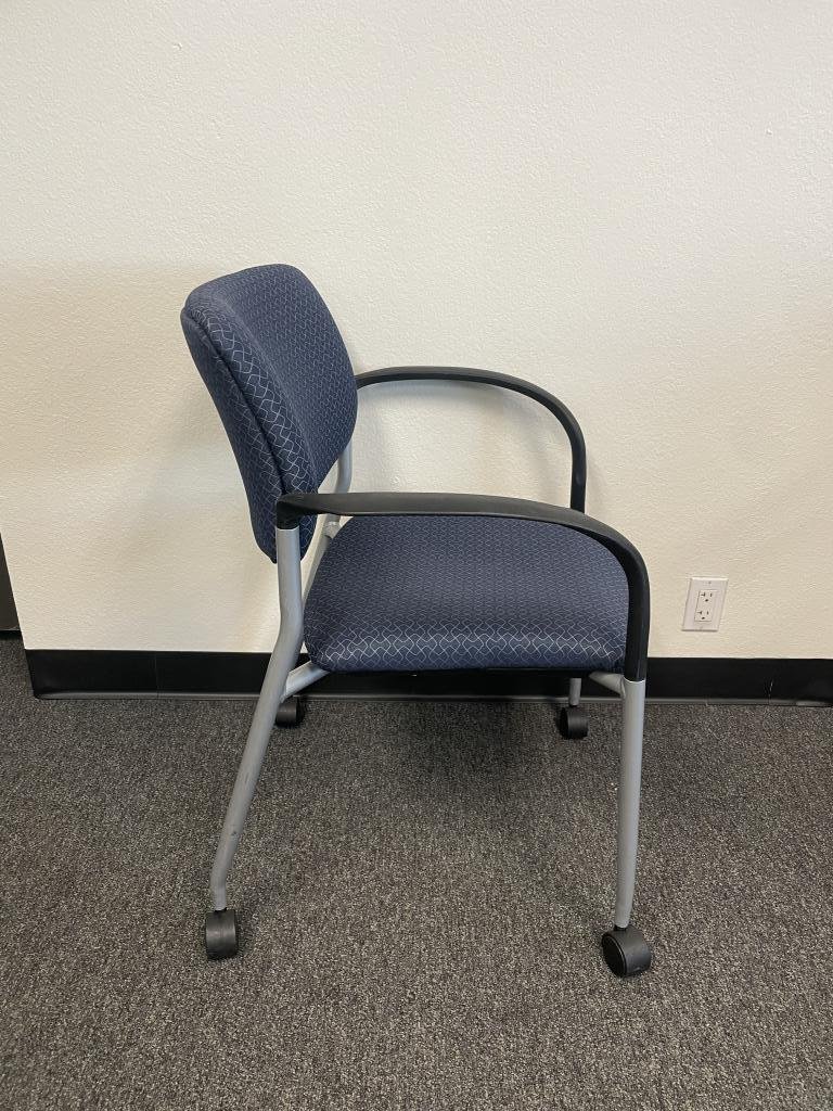 Trendway Blue Stackable on Casters