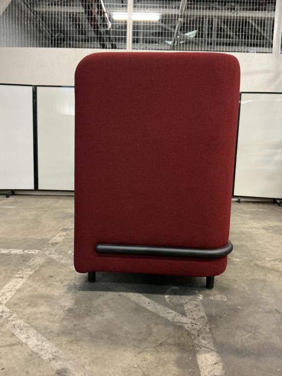 Brand B Burgundy & Grey Open Area Sofa