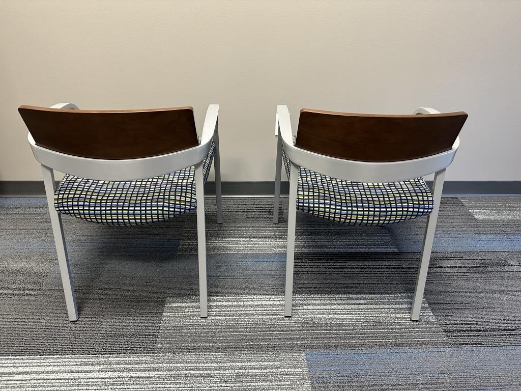 National Aurora Veneer & Fabric Guest Chairs