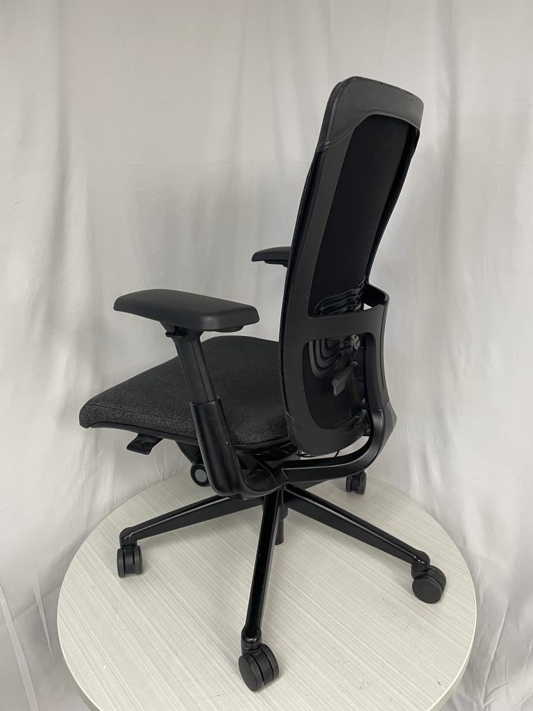 Haworth Zody Chair W/Cover Black and Charcoal