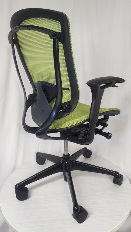 Teknion Contessa Lime Green Mesh Task Chair
