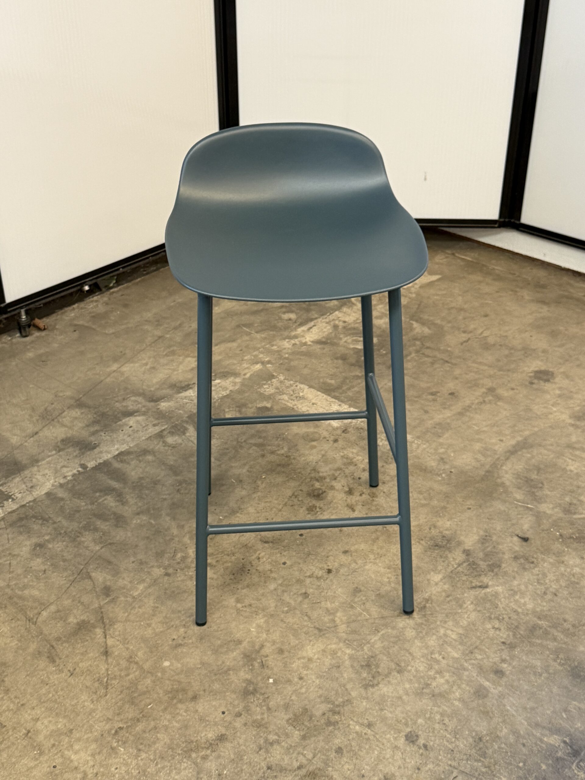 Norman Copenhagen Grey Counter Height Stool 30.5" tall 16" wide 17" deep