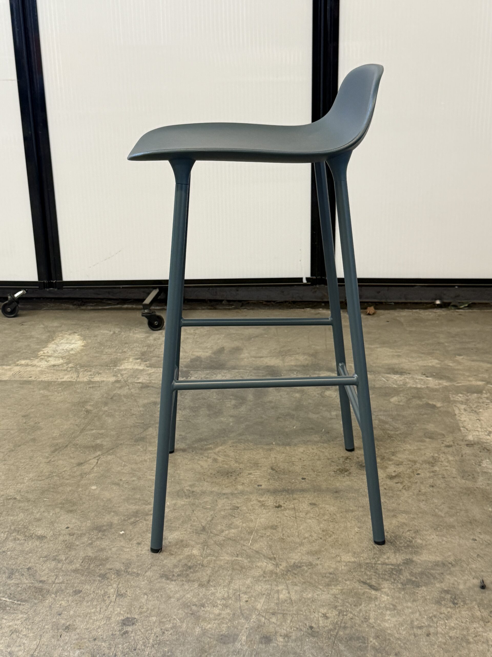 Norman Copenhagen Grey Counter Height Stool 30.5" tall 16" wide 17" deep