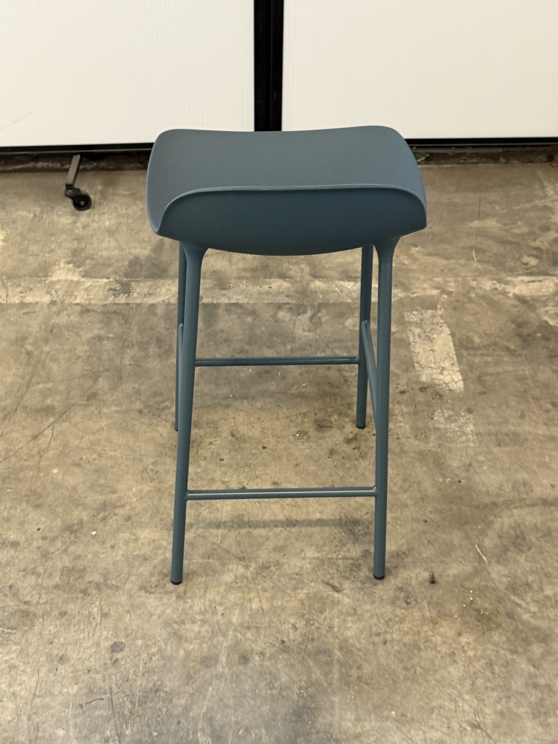 Norman Copenhagen Grey Counter Height Stool 30.5" tall 16" wide 17" deep