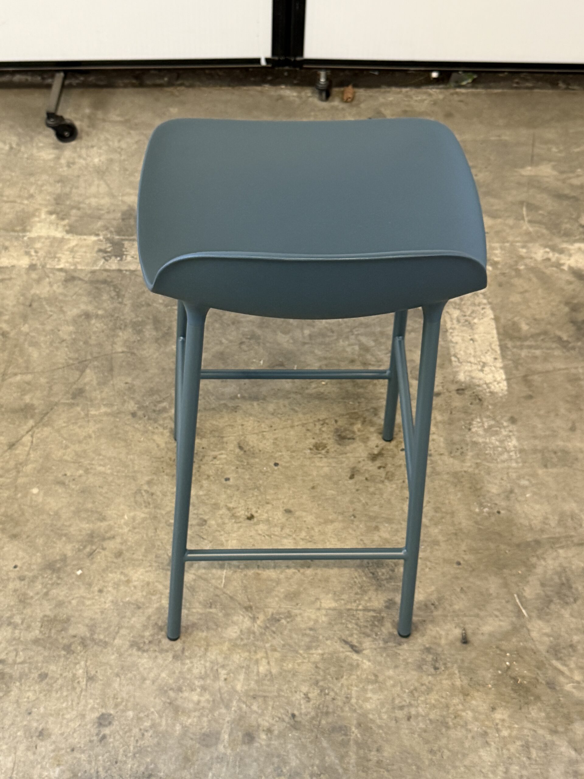 Norman Copenhagen Grey Counter Height Stool 30.5" tall 16" wide 17" deep