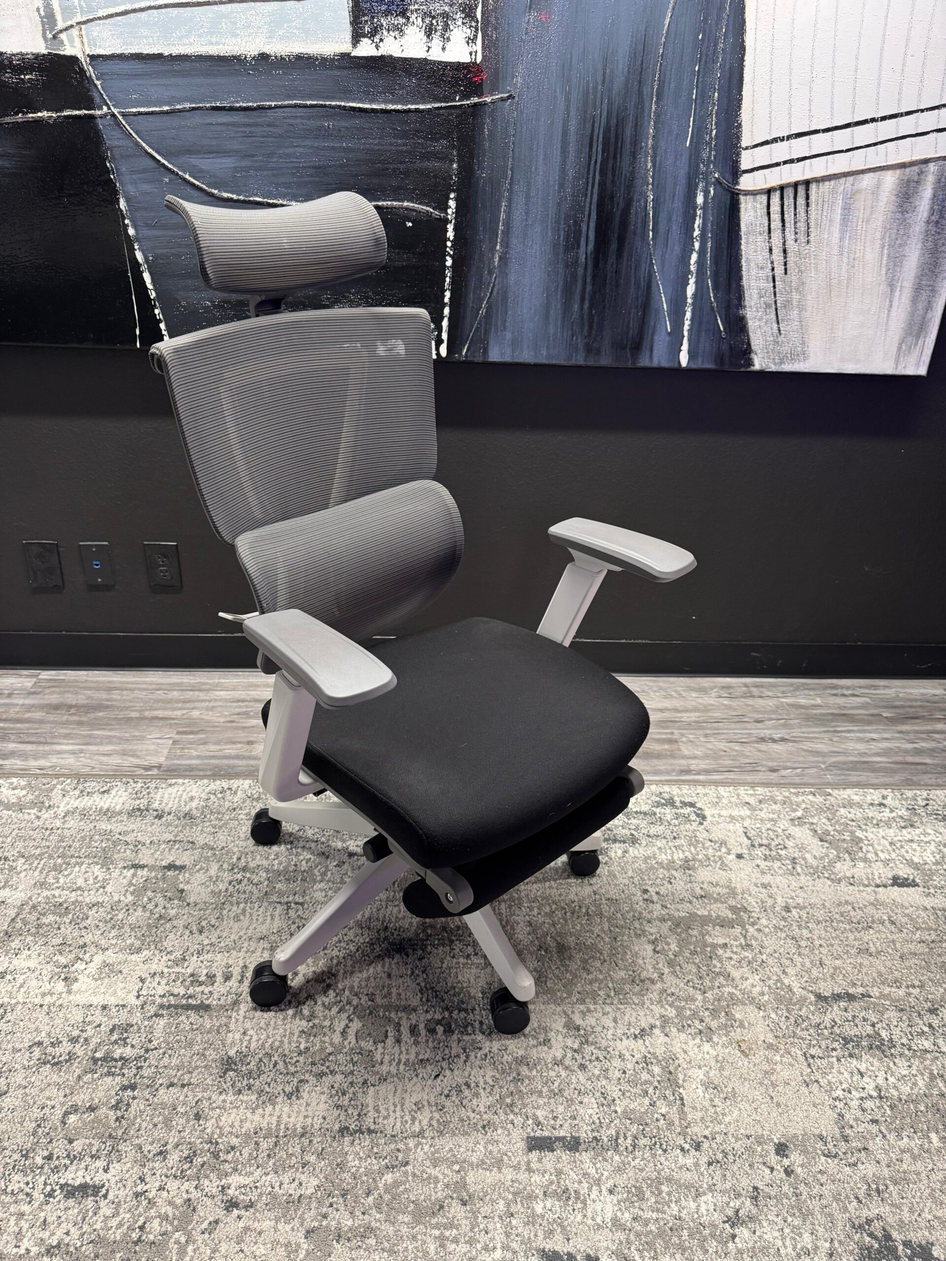 Flexi Grey Task Chair with Headrest