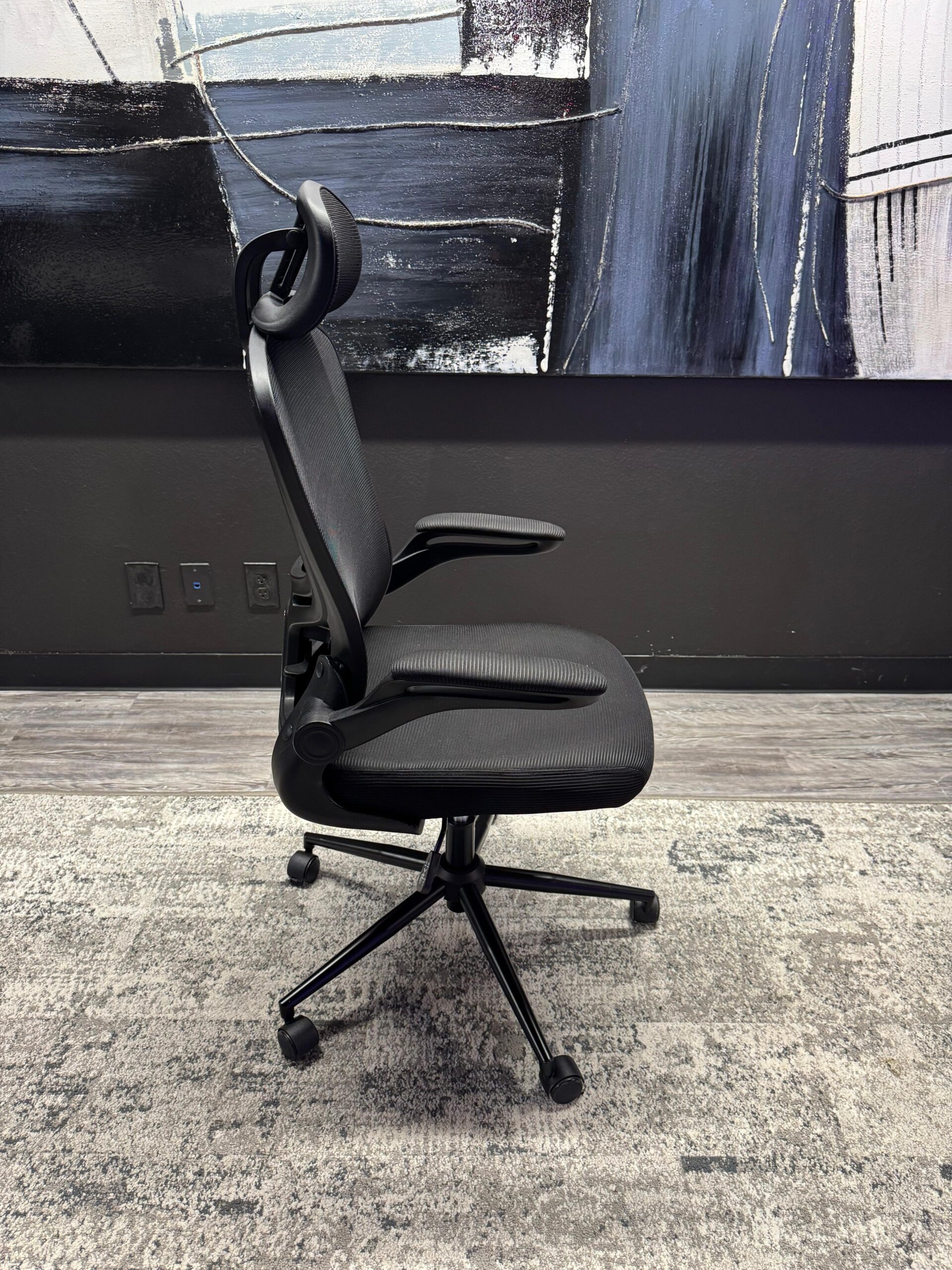 Flexi Black Executive Task Chair with Headrest