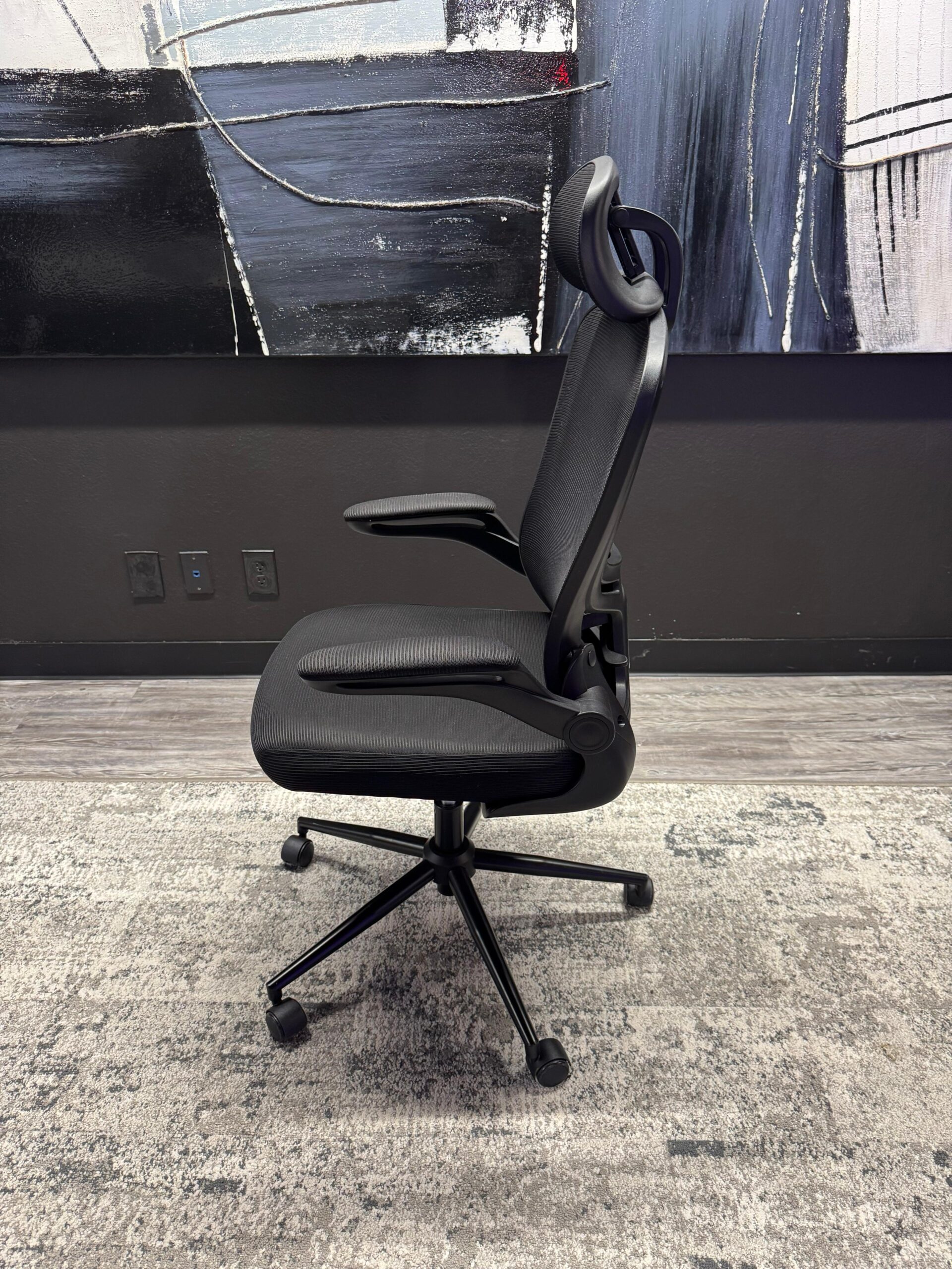 Flexi Black Executive Task Chair with Headrest