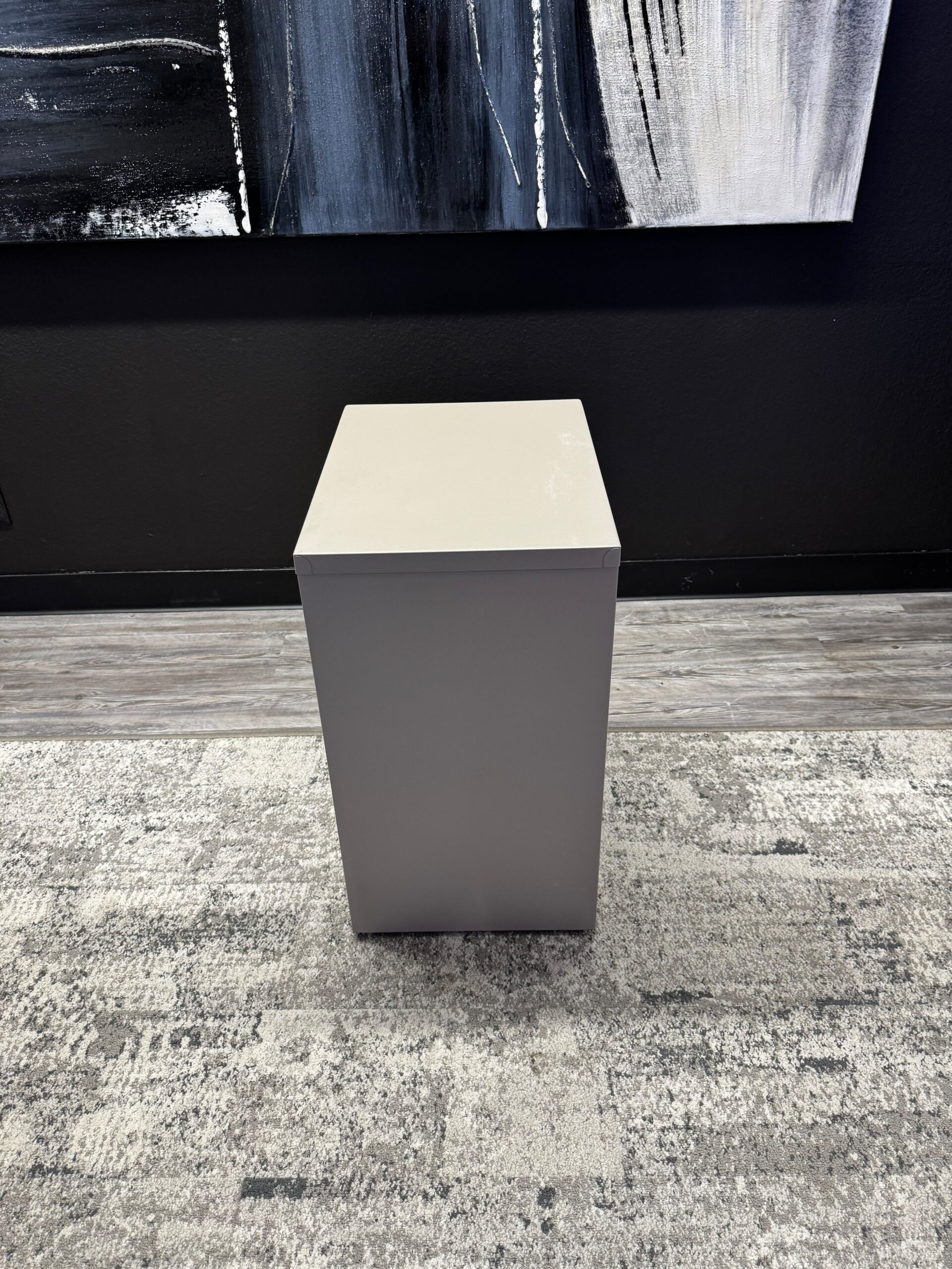 White BF Mobile Pedestals 3 Shelves